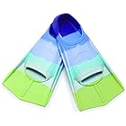 SIXRARI フィン 足ひれ子供 トレーニングフィン ダイビングフィン 推進力 着脱簡単 携帯便利 水泳練習 子ども 初心者向け 多色選択可能 (ライトブルー& 3XS)