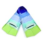 SIXRARI フィン 足ひれ子供 トレーニングフィン ダイビングフィン 推進力 着脱簡単 携帯便利 水泳練習 子ども 初心者向け 多色選択可能 (ライトブルー& XS)