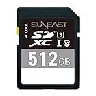 SUNEAST SDカード 512GB U3 V30 Class10 最大転送速度95MB/s SDXC UHS-I メモリーカード IPX7防水性能 SE-SDU3512GBC10