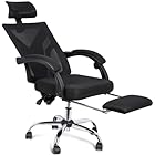 オフィスチェア office chair デスクチェア 人間工学 チェア 椅子 伸縮可能 高通気性 事務椅子 pcチェア 130度リクライニング 360度回転 在宅勤務 メッシュ生地 ナイロンPUホイール 移動静音 組み立て椅子 ブラック