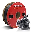 RepRapper もつれのない PVB フィラメント 3D プリンター用 - PLA フィラメントのように印刷 1.75mm、IPA アルコールで簡単に滑らかなポスト研磨 滑らかな仕上げ作業 イエロー 1 kg (2.2 lbs) 黒/ブラック
