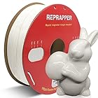 RepRapper もつれのない PVB フィラメント 3D プリンター用 - PLA フィラメントのように印刷 1.75mm、IPA アルコールで簡単に滑らかなポスト研磨 滑らかな仕上げ作業 イエロー 1 kg (2.2 lbs) 白い/ホワイ