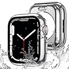 【2023強化版】AMAPC for Apple Watch ケース 360度全面防水 バンド 水泳・スポーツ専用 ガラスフィルム 一体型 apple watch 用 カバー 360フルボディ防水 アップルウォッチ ケース Apple Watch