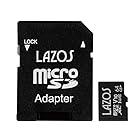 高耐久 マイクロSD 64GB MicroSD マイクロSDXC 防水 耐衝撃 耐X線 耐静電気 記録 デジカメに ビデオに スマホに ドラレコ メモリカード めもりーかーど Lazos MicroSDXCカード 64GB class10 L-B