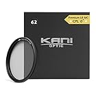 KANI 62mm PLフィルター プレミアム CPL 0# 円偏光フィルター ニュートラル発色 低反射 撥水 撥油 Premium CPL 0# Natural K12081