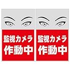 SICHENG 監視カメラ作動中 安全標識 警告するプレート塩化ビニル看板 スクリーン印刷 防水 PVC 31.5cm×20cm 厚さ0.15mm PVCステッカ 屋内外両用 軽量で丈夫 高視認性 ((2枚入り), 40)