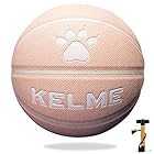 KELME バスケットボール 7号球 5号球 屋内/屋外バスケットボール 大人/青少年 PU素材 耐久性 練習用ボール 検定球(ピンク,7号球)