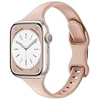 Apple Watch バンド シリコン 49mm 45mm 44mm 42mm 41mm 40mm 38mm アップルウォッチ バンド 交換ベルト スポーツバンド 軽量 柔らかい 通気 レディース 細身 スリム Apple Watch Ultr