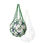 ALLVD 収納 サッカー/バレーボール/バスケットボール用 簡易ボールバッグ 網袋 持ち運び 保管用 (グリーン)