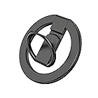 MayKey マグネット 式 スマホリング magsafe 対応 リング バンカーリング スマホスタンド 機能 磁気増強 スマホ iPhone シリーズ iPhone15・14・13・12 機種対応(メタリックグレー)
