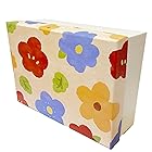 【JANUARY】手描きの花 花イラスト ギフトボックス 誕生日 贈り物 記念日 2種類の異なるサイズ パッキングボックス (L サイズ)