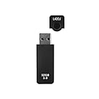 LAZOS キャップ式USBフラッシュメモリ (ブラック) 32GB