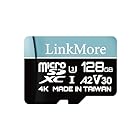 LinkMore MicroSDXCカード 128GB A2 / V30 / U3 / Switch対応/SDアダプター付【読込最大100MB/s】