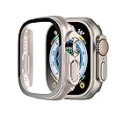 BELIYO Apple Watch ケース 49mm 対応 アップルウォッチ カバー 一体型 Apple Watch カバー 全面保護 二重構造 アップルウォッチ ケース PC素材 日本旭硝子材 キズ防止 軽量 強化ガラス Apple Watc