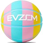 EVZOMバスケットボール 5号，屋内/屋外 バスケット ボール青少年ゴム バスケット ボール子供ティーンエイジャー男の子女の子のビーチ遊びゲーム滑り止め耐久性