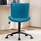 YOUTASTE オフィスチェア デスクチェア 椅子 人間工学 疲れない 腰に良い 昇降式 高さ調節可能 16°ロッキング前後 360度回転 高?PU 静音 おしゃれ 人気 事務椅子 キャスター付き椅子 (Azure Blue)