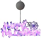 EGGEIL ハロウィン 飾り 電池式Halloween LED ライト装飾 防水 屋内屋外兼用 (パープルライト)