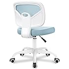 Primy オフィスチェア 椅子 疲れない デスクチェア 学習椅子 おしゃれ 通気性 事務椅子 チェア イス 360度回転 座面昇降 メッシュチェア 静音PUキャスター Light Blue
