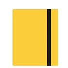 カードファイル トレカ バインダー コレクション ファイル 4ポケット バンド付き スリーブ対応 横入れ 大容量 (360枚収納, 黄色です)