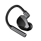 【2023年新型Bluetooth 5.2ワイヤレスヘッドセット】 Bluetoothヘッドセット ワイヤレスヘッドセット イヤホン bluetooth 片耳 耳掛け オーバーイヤータイプ,片耳ヘッドセット,左右の耳 手に適しています- 無料通話