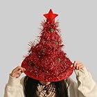 [YOAYAO] サンタ 帽子 輝くサンタ 帽子 クリスマス クリスマスハット クリスマス 飾り クリスマス サンタ帽子クリスマス 新年 パーティー用品 撮影道具 (1個)