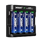 XTAR 1.5V充電池 4150mWh 単3形 リチウム電池4本 【LED充電インジケータ付き】LC4充電器の組み合わせ