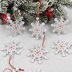 10枚セット クリスマスツリー オーナメント 雪花飾り 木製 北欧 クリスマス オーナメント 飾り おしゃれ サンタ ツリー 星 雪の結晶 ぶら下げ 小物 DIY手作り