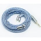 【JSHiFi-Magic】2pin3.5mmリケーブル 銀箔糸&銅箔糸線材 3.5mmイヤホンアップグレードケーブル 2pinイヤフォン交換ケーブル (2pin3.5mm)