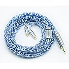 【JSHiFi-Magic】MMCX2.5mmリケーブル 銀箔糸&銅箔糸線材 2.5mmイヤホンアップグレードケーブル MMCXイヤフォン交換ケーブル (MMCX2.5mm)