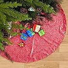 Y-KINZ キラキラ クリスマスツリースカート スパンコール クリスマスツリー スカート デコレーション クリスマス オーナメント ツリーマット ベースカバー フロアマット 円形 下敷物 インテリア アウトドア ハロウィン 新年 パーティー 飾