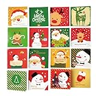 クリスマス カード グリーティングカード メッセージカード 二つ折り 年賀状 クリスマスツリー クリスマス飾り 雪だるま ポストカード 128枚セット