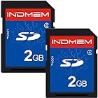 INDMEM SDカード 2GB Class4 SLC メモリカード カメラカード フラッシュメモリカード (2GB*2)