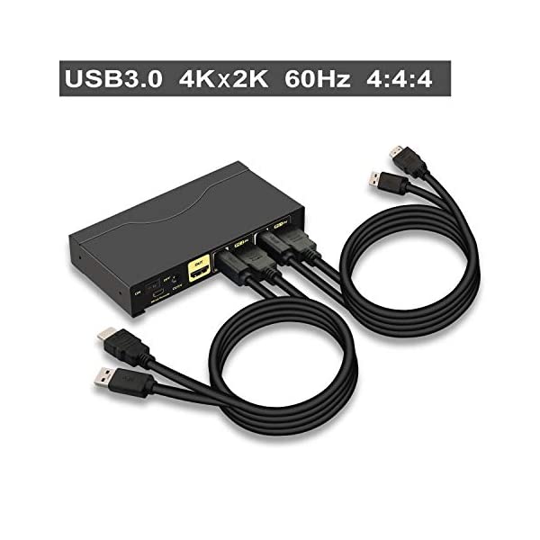 ヤマダモール | CKLau USB3.0 HDMI KVM切替器、2入力1出力HDMI KVM ...