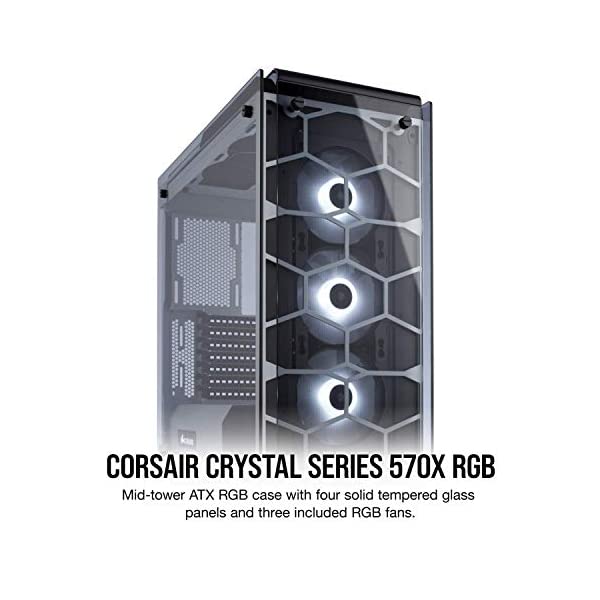 Corsair Crystal 570X WHITE RGB PCケーススマホ/家電/カメラ