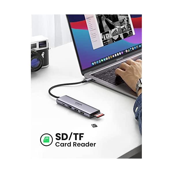 ヤマダモール | UGREEN USB Cハブ 4K@60Hz HDMI出力 6-IN-1 Type-Cアダプター 4K HDMI 100W  Power Delivery 2＊USB 3.0ポート SD / MicroSDカードリーダー Surface Dell |  ヤマダデンキの通販ショッピングサイト