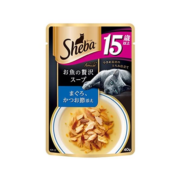 シーバ (Sheba) キャットフード アミューズ お魚の贅沢スープ ささみ