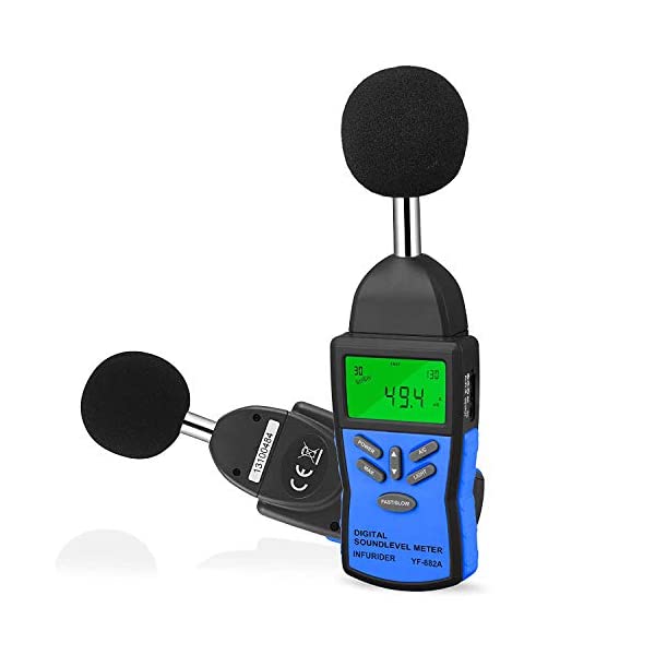 ヤマダモール | INFURIDERデジタル騒音計 騒音測定器 YF-882A ノイズ