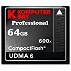 Komputerbay 64ギガバイト 専門家 コンパクトフラッシュカード CF 600X 90メガバイト/秒 極端なスピード UDMA 6 RAW 64 GB Compact Flash Card