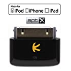 KOKKIA i10s+aptX (black) 本物のApple公認iPod/iPhone/iPad 用小型Bluetooth iPodトランスミッター、aptX Bluetoothヘッドセット/レシーバー/スピーカーの音声遅延を低減。（豪華な