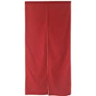 sunny day fabric のれん 紅色 約幅72cm x 丈150cm 綿麻平織 無地 和風