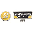 BRIDGESTONE(ブリヂストン) ゴルフ マーカー キャップマーカー GAG401 BY(黒/黄) ゴルフ マーカー