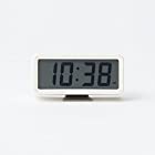 無印良品 デジタル時計・小(アラーム機能付) ホワイト/型番:MJ‐DCSW1 15832019