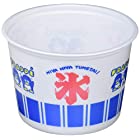 中央化学 使い捨て かき氷 容器 日本製 CFカップ 氷89 100枚入 360ml 直径10.2×7.2cm 105-360 ホワイト