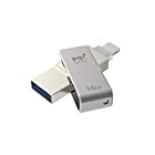 Lightning端子付き USBフラッシュドライブ PQI iConnect mini (16GB, グレー)