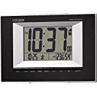 シチズン 目覚まし時計 電波 デジタル R181 置き掛け兼用 温度 ・ 湿度 カレンダー 表示 黒 CITIZEN 8RZ181-002