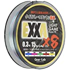 Gear-Lab(ギアラボ) PEライン EXXA 200m 0.3号 15LB(6.8kg) 8本 5色