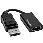 StarTech.com DisplayPort - HDMI 変換アダプタ 4K/60Hz対応 DP2HD4K60S