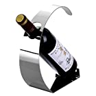 W3 ステンレス製 ワインホルダー ワインラック ホルダー ワイン シャンパン ボトル スタンド インテリア ディスプレイ (Aタイプ)