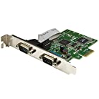 StarTech.com RS232Cシリアル2ポート増設PCI Expressカード 16C1050 UART内蔵 PEX2S1050