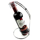 W19 ワインホルダー ワインラック ホルダー ワイン シャンパン ボトル スタンド インテリア ディスプレイ (シルバー)